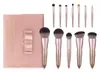 Ankomst 12st Makeup Brushes Set With Luxury Pink Bag Foundation Contour Eye Powder Cosmetic Tools Syntetic Hair Kit12601494