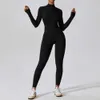 Lu Align MODITIN Dames Gym Set Fitness Jumpsuit Lange mouw Rits Tops Legging Een stuk Nieuwe collectie Workout Wear Citroen LL Jogger Lu-08 2024