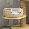 Transportadores para gatos, Villa de lujo de madera maciza, escalada de varios pisos, poste de Sisal multifuncional, juguete para rascar mascotas, tabla de agarre Extra grande