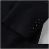 Mens Suits Blazers Coldker Jacket Pants 2 Pieces Set 2024 Fashion Casual Business Dress Groom Suit Coat Trousers Drop Delivery Apparel Otzxd