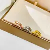 Luxury Jewelry Band Rings Baojia Open 925 Sterling Silver Plated 18k Gold Narrow Smooth Spring Snake Bone Serpentine Ring Precision High Edition Xfdr