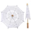 Guarda-chuvas 2 Pcs Prop Guarda-chuva Nupcial para Casamentos Decoração Vintage Elegante Bordado