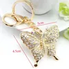 Keychains Keys Gift Ring Crystal Key Keins Charm Handväska Rhinestone Fashion Jewelry Butterfly Chain