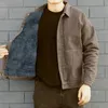 Jeans manteau pour hommes Cargo rembourré chaud Denim vestes homme avec mouton rembourrage marron laine Designer prix élégant Original Lxury 240119