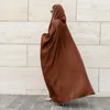 Vêtements ethniques 2024 Kimono Abaya pour femmes modeste musulman marocain mode brillant soie satin manches chauve-souris cardigan robe corban eid al adha