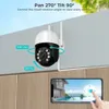 4K 8MP Wifi IP Dome Camera 5X Digital Zoom Human Detection Auto Tracking CCTV Wireless Street Surveillance PTZ Camera Security 240126