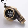 Keychains Cute Turbo Keychain Sleeve Bearing Spinning Auto Part Model Turbine Turbocharger Key Chain Ring Keyfob Keyring