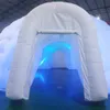 10 mD (33 pieds) avec ventilateur Abri personnalisé LED gonflable igloo dôme tente de fête Bar disco chapiteau 1 porte bâtiment ballon pour exposition