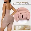 Kadın şekillendiricileri sıkı oturan elastik tek parçalı shapewear karın zayıflama bel korse seksi iç çamaşırı tulum