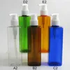 Opslagflessen 20 x 250 ml hervulbare PET-plastic lotionpompfles 8 oz amberblauw helder rood wit groen crème shampoo-doseercontainers