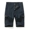 Pantaloncini da uomo 2024 Uomo Casual Cargo Pantaloni corti estivi Tasche grandi Uomo Cotone Taglia 30-38