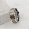 Anéis de casamento real anel de tungstênio clássico estilo eua moda jóias masculinas de alta qualidade cor amor casais para meninos masculinos