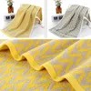 Towel 2 Color Available Cotton Face Good Morning Jacquard Towels Home Bathroom Decor Wall Hanging Striped Wash