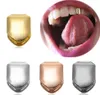 Gold Silver Teeth Cap Dental Burs Hiphop Style Tooth Brace Decoration Entertainment Adult Funny Party Teethcover6335225