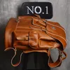 Leatherfocus cuir voyage sac à dos hommes multifonctionnel mode rétro grande capacité sacs à dos pour femmes pochette d'ordinateur 240130