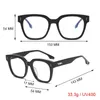 Lunettes de soleil UVLAIK Anti lumière bleue lunettes cadre femmes lunettes de créateur hommes grandes lentilles anti-ultraviolets UV400 lunettes