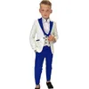 Paisley Classic 3-Piece Suits for Boys Smart And Stylish Boy's Tuxedo Formal Outfit For Kids Blazer Vest And Pants For Party 240119