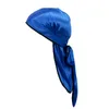 Bérets En Satin De Soie Bordure Longue Queue Pirate Toque Élastique Chapeau De Chimiothérapie Silkydurag