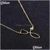 Pendant Necklaces Custom Stainless Steel Necklace Stethoscope Personalized Name For Women Nurse And Doctors Jewelry Drop Delivery Pen Dheo0