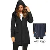 Camicie attive Autunno Inverno Sciolto Giacca casual lunga con cappuccio Donna Alpinismo all'aperto Antivento Top Street Style Cappotto alla moda