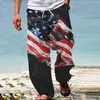 Heren broek heren Amerikaanse vlag patriottisch voor 4 juli hippie harem baggy boho yoga 9 10 met geheugen heren slaapkamer