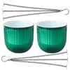 Vases 2 Pcs Flowerpot Hanging Baskets For Plants Succulent Planters Pots Outside Stand