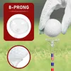 50pcs安定したゴルフティー摩擦とサイドスピン透明なゴルフボールホルダー再利用可能なゴルフアンチスリップビッグカップ240122