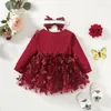 Abiti da ragazza Bambini per ragazze Primavera Autunno Abito Bambino Bambino Dolce Principessa Infantile Moda Maglia Farfalla