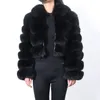 Maomaokong Real Fur Jacket Women Winter Natural Real Fox Fur Lady Zipper Fur Coat女性温かいジャケット240122