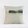 Pillow Decorative Pillowcase 45x45cm Tropical Plants Palm Leaves Cactus Print Cover Square Case For Sofa Throw