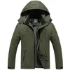 Afneembare wintermuts Groot formaat en verdikte fleece Heren Outdoor Hardshell Klimkleding Winddichte jas Kwaliteit Herenjas 240122