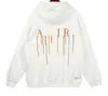 Zomer 2024 Amari Designer Heren Dames Hoodies Bedrukte Mode Heren T-shirts Katoen Casual Dames T-shirts Korte Mouw Luxe A Miris Hip Hop Streetwear Oversized