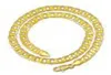 OMHXZJ Ganze Persönlichkeit Ketten Mode OL Frau Mädchen Party Hochzeit Geschenk Gold 6MM Figaro Kette 18KT Golds Kette Halskette NC1534179350