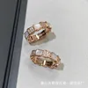 Luxury Jewelry Band Rings Baojia Bone Fashionable and Personalized Rose Gold Snake Shaped Index Finger Ring with White Fritillaria Light Luxury High End Design Ow4g