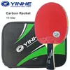 Raquette de tennis de table professionnelle Yinhe 7/8/9/10 étoiles Raquette de ping-pong offensive en carbone Élastique léger avec approuvé ITTF 240123