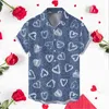 Men's Casual Shirts Valentine's Day Printed Holiday Party Wear Mesh Sleeve Mens Big And Tall Long T