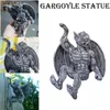 Decorative Figurines Resin Gargoyle Fence Topper Hanger Hanging Garden Statue For Patio Porch Decoration Home Decorations Craft Ornament