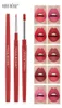 Maquillaje profesional Lápiz labial Doubleend Lápiz impermeable Tinte duradero Labio rojo sexy Terciopelo Mate Liner Lápiz labial Set6465979