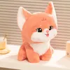 35-70 cm Kawaii Orange Fox Peluche Jouets Doux Animaux En Peluche Dessin Animé Mignon Fluffly Renards Poupées Jeter Oreiller pour Filles Cadeau D'anniversaire 240202