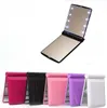 Lady Makeup Cosmetic 8 LED Mirror Folding Portable Compact Pocket LED Mirror Lights Lamps X0559481013