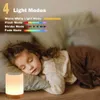 Nachtlichter, Nachtlicht, Touch-Sensor-Lampe, Nachttischlampe für Kinder, dimmbar, warmweißes Licht, RGB-Farbwechsel, YQ240207