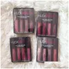 Lip Gloss 4pcs/مجموعة Lipstick Liquid Lipstick غير لاصقة كوب Rouge A Levre Lipgloss Maquillaje مجموعة Drop Droper Health Beauty Makeup Lips Dh8iz