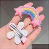 Accessoires de cheveux 3-Enfants Mignon Couleur Hairclip Colorf Rainbow Clip Fashion Baby Girl Hairpin Drop Tslm1 Livraison Enfants Maternité Ot1Lv