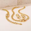 2023 fashion Bracelet Necklace Set Short Item For Women Jewelry Gift 240122