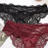 Women's Panties SP&CITY Sexy Lace Underwear Cross Belt Hollow Low Waisted Bikini Bow Embroidery Transparent Cotton Crotch Briefs