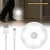 Nachtleuchten Bewegungssensor LED Night Light Smart Lampe für Zimmer Flurweg Pfad Toiletten am Nachtbezirk USB Ladung Batterie Home Beleuchtung YQ240207