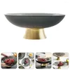 Dinnerware Sets Fruit Tray Tall Glass Plate Dried Desktop Storage Bowl Table Snack Container Coffee