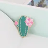 Broches tulipe émail broches Lotus Cactus papillon broche revers Badges bijoux cadeau pour enfants amis