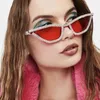 Lunettes de soleil Kammpt Vintage Cat Eye Woman Fashion 2024 dans Female Eyewear With Rhinestones Brand Design Design Shades Sun Glasse