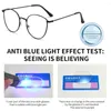 Solglasögon kontor missfärgning ögonskydd anti-blå lätta glasögon ultraman